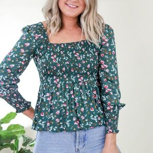 Floral summery top